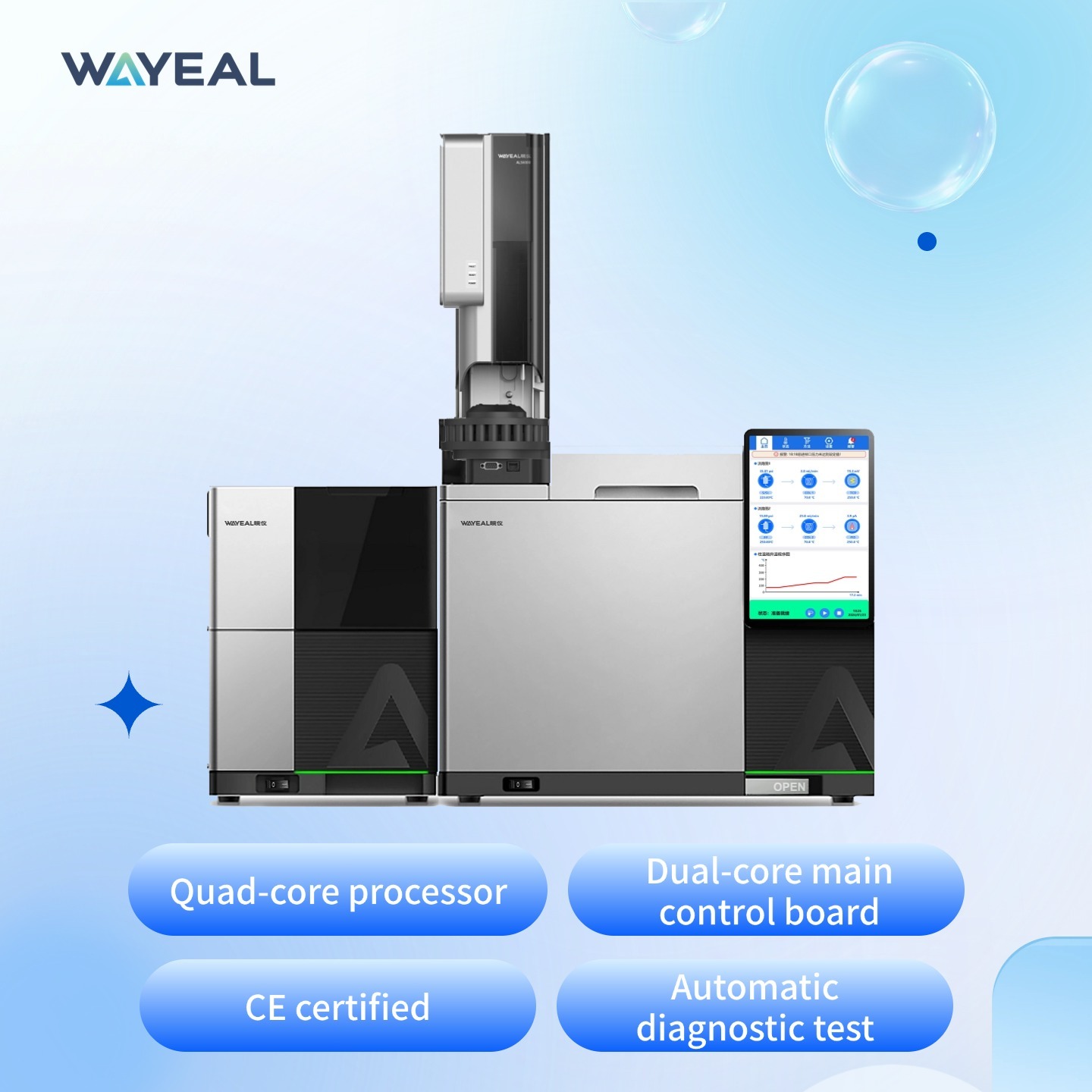 GM6100 GCMS Gas Chromatography Mass Spectrometer with Split/Splitless ...